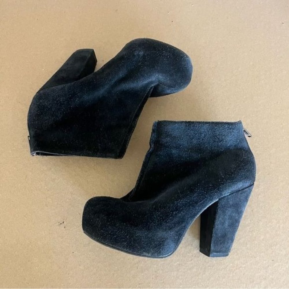 Anthro Bertie Suede Platform Booties - Picture 3 of 9